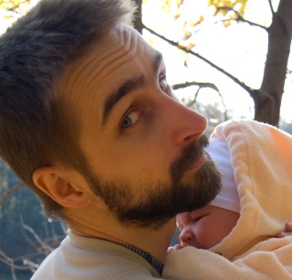 Mike Chaliy, with daughter